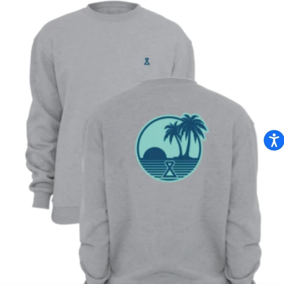 Cutlass Other - Cutlass Golden Hour Fleece Sweatshirt  Crewneck  Heather Grey  Men's LARGE  NEW